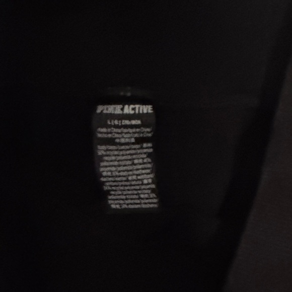 PINK Active Victoria's Secret Kids Black Jogger Tights - Picture 3 of 3